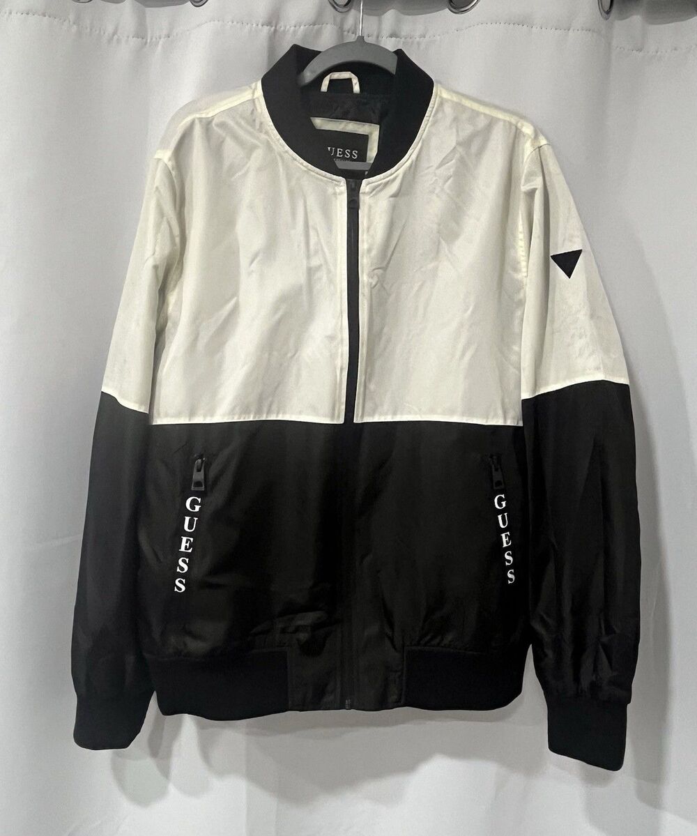 GUESS Los Angeles Jacket Mens Windbreaker Lightweight Classic Outdoor Size L